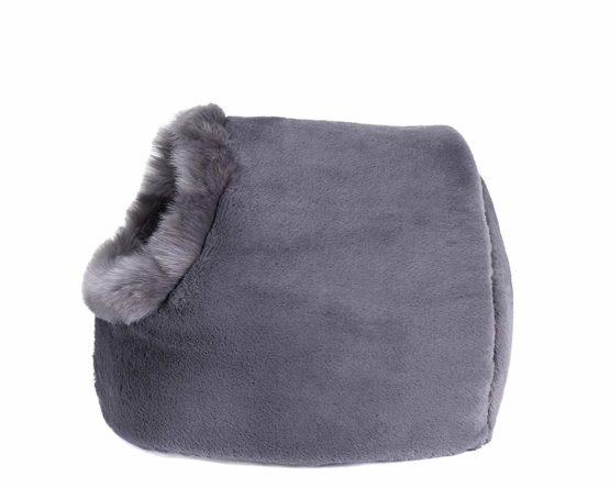 VERTAST Cat Small Dog Cosy Bed Pets Igloo Bed Hideout Cave, Cushion Washable, grey - Image 4