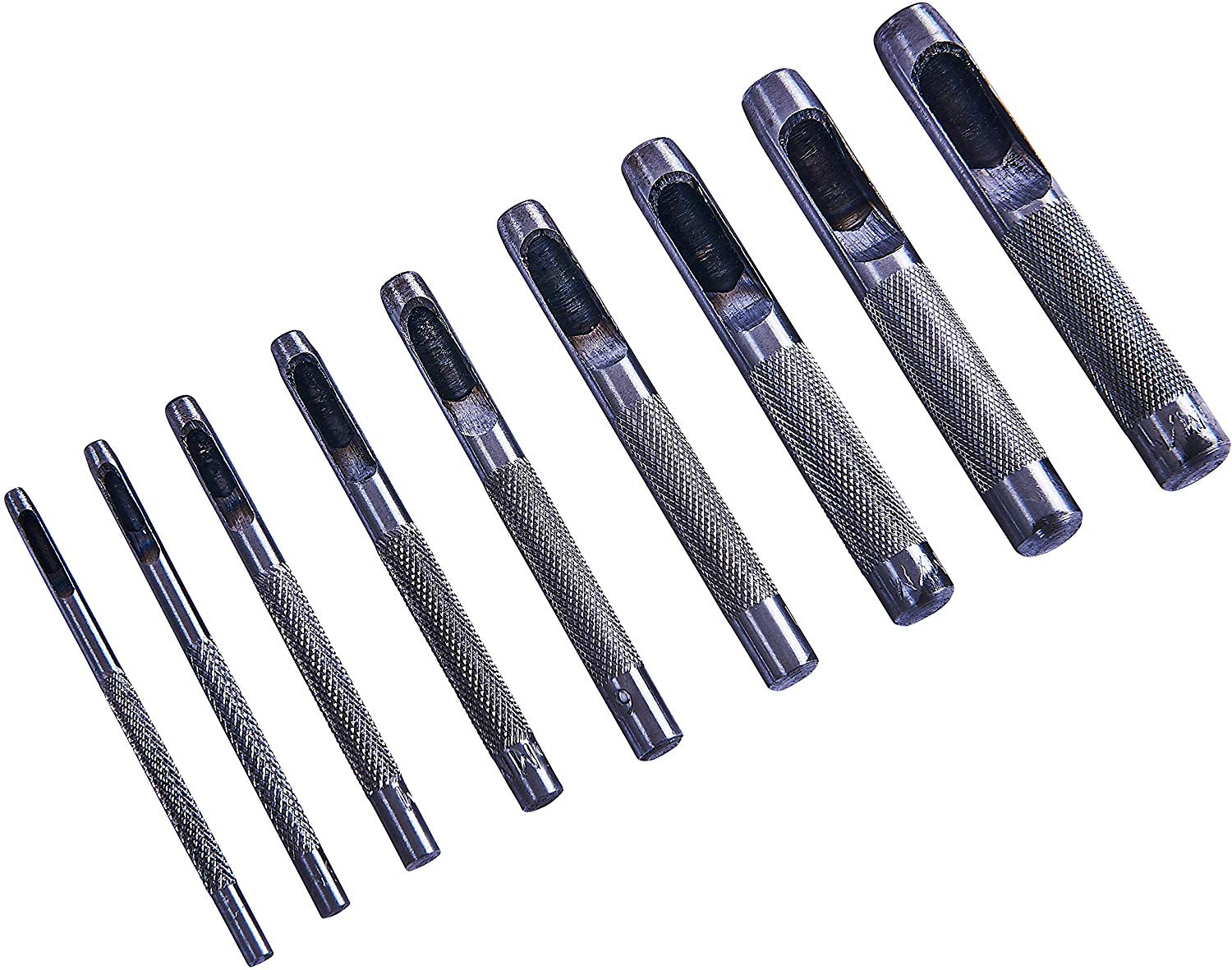 Amtech H1850 9 Piece hollow punch set, Silver - Image 2