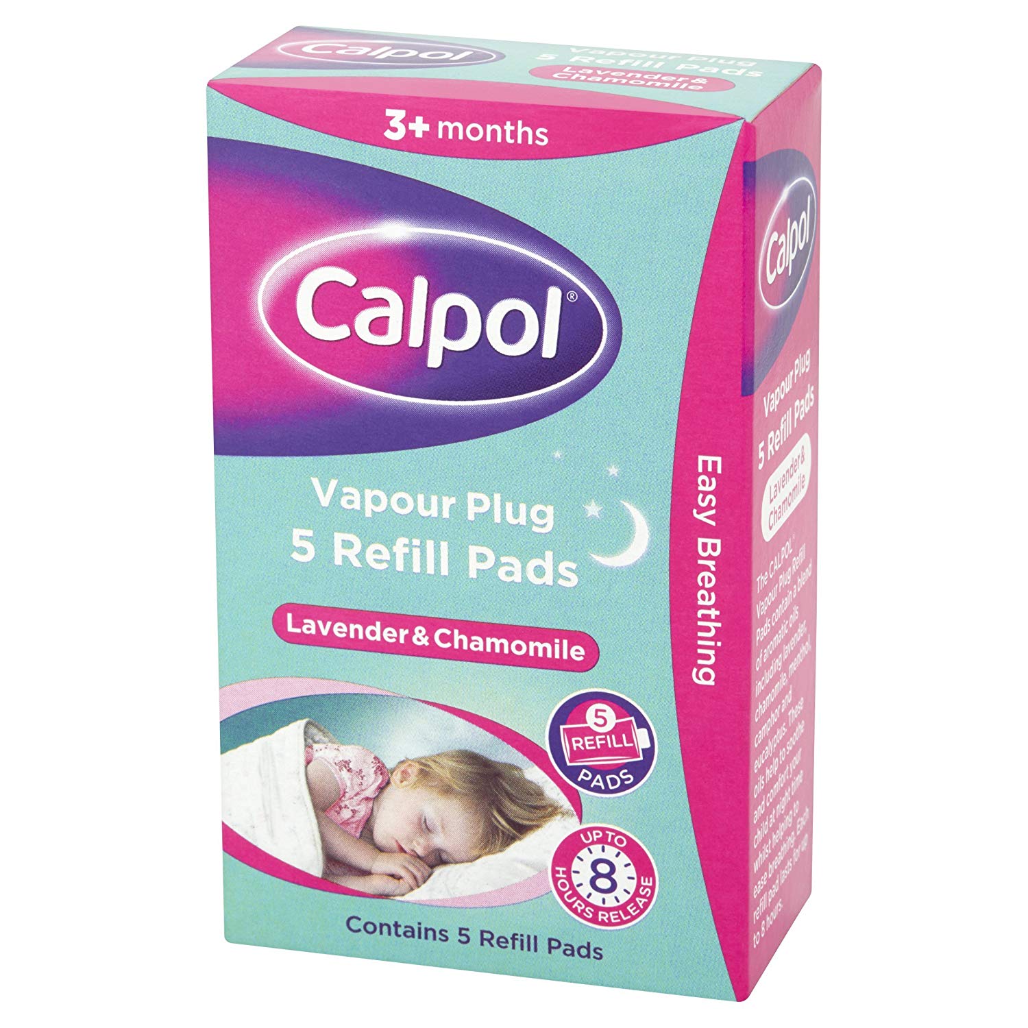 Calpol Vapour Plug Refills 5 Count (Pack of 1), Lavender & Chamomile, Helps with Clear and Easy Breathing - Image 4