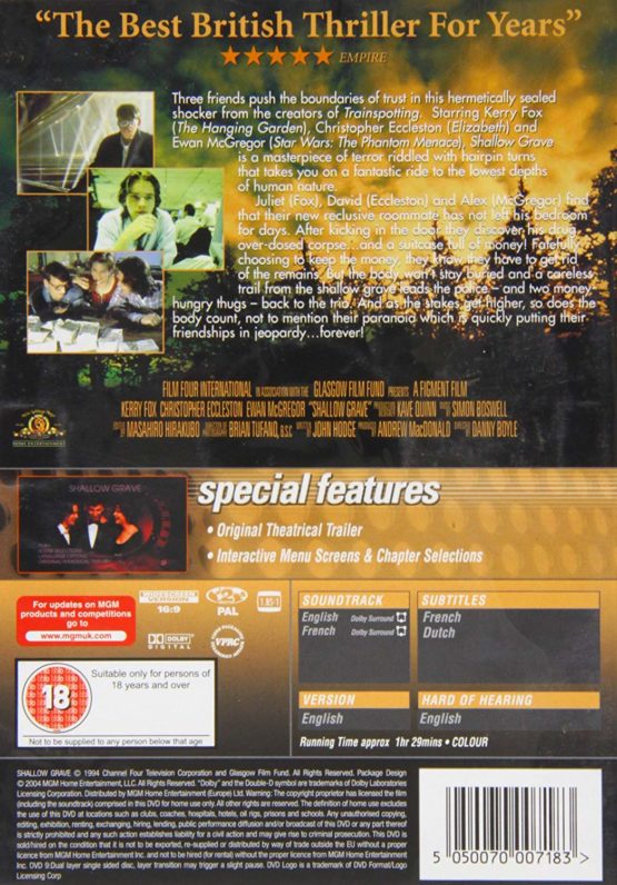 Shallow Grave [DVD] (1994) - Image 2