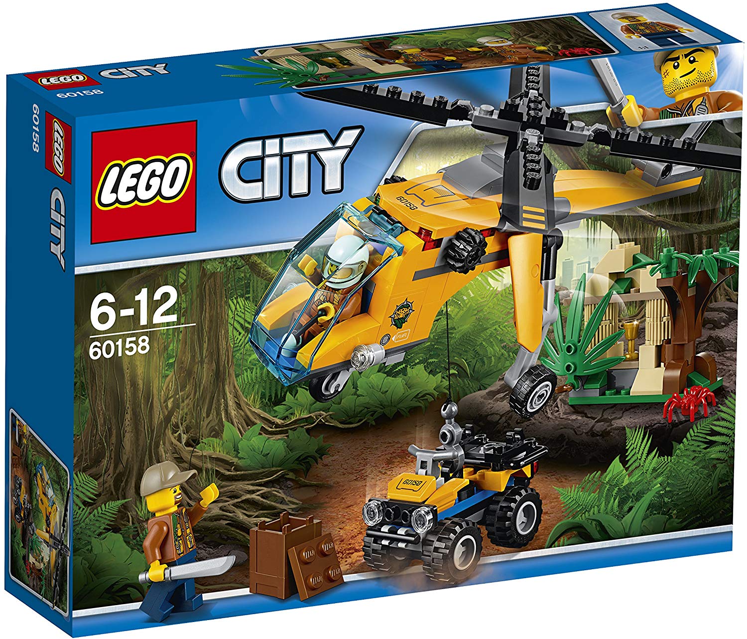 LEGO UK 60158 "Jungle Cargo Helicopter Construction Toy, Multicoloured - Image 4