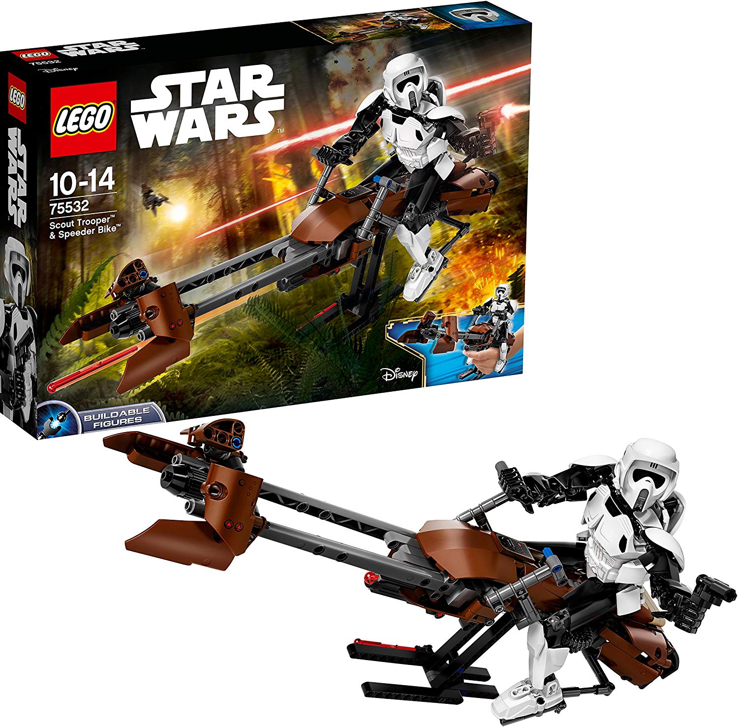 LEGO UK 75532 "Scout Trooper and Speeder Bike Construction Toy
