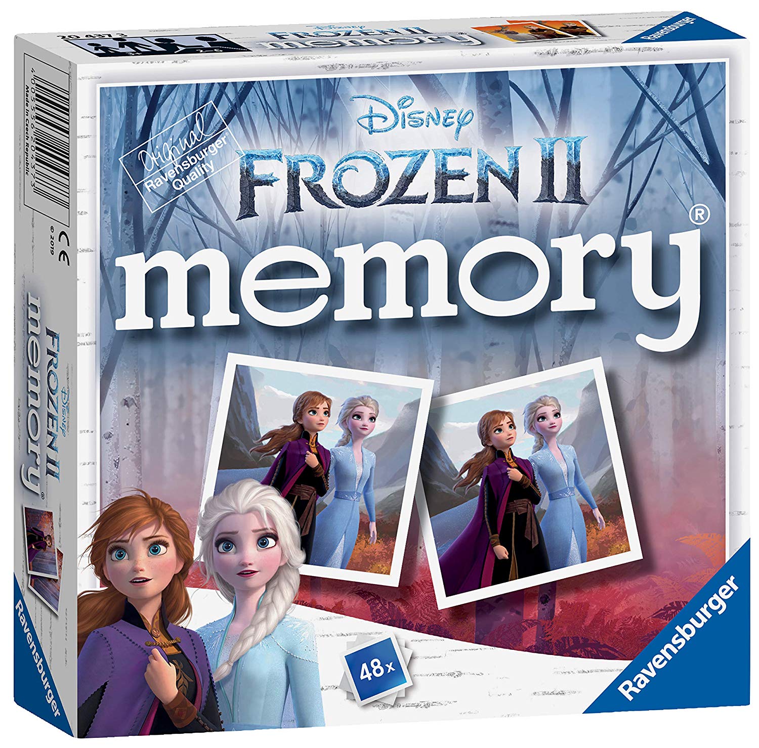 Ravensburger Disney Frozen 2 Mini Memory Matching Picture Snap works Game For Kids Age 3 Years and Up, Multi-colored, 5 x 5 x 0.2 cm