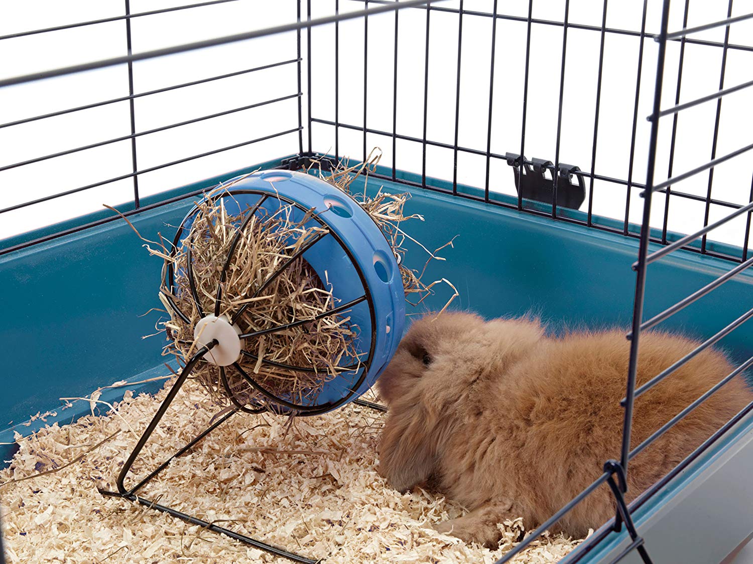 Savic Bunny Toy Feeding Ball 20X20X20Cm(Incl Stand), Blue-black - Image 3