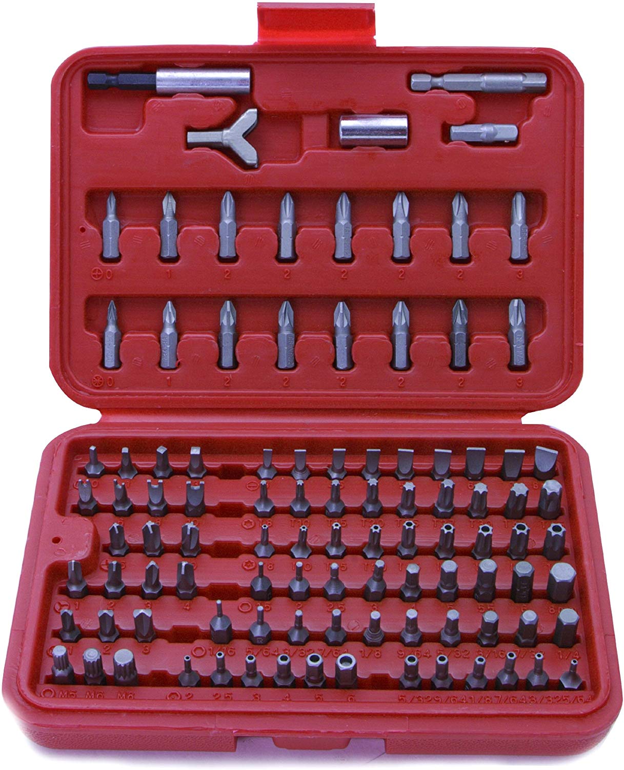 Rolson 30959 All Purpose Screwdriver Bit Set, 100 Pieces