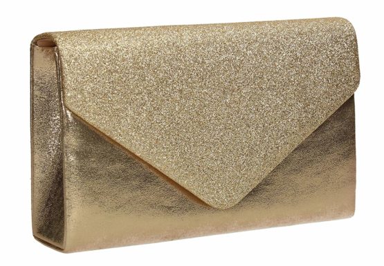 SwankySwans Women's Kelly Glitter Envelope Clutch Bag Party Prom Bag Clutch - Image 2