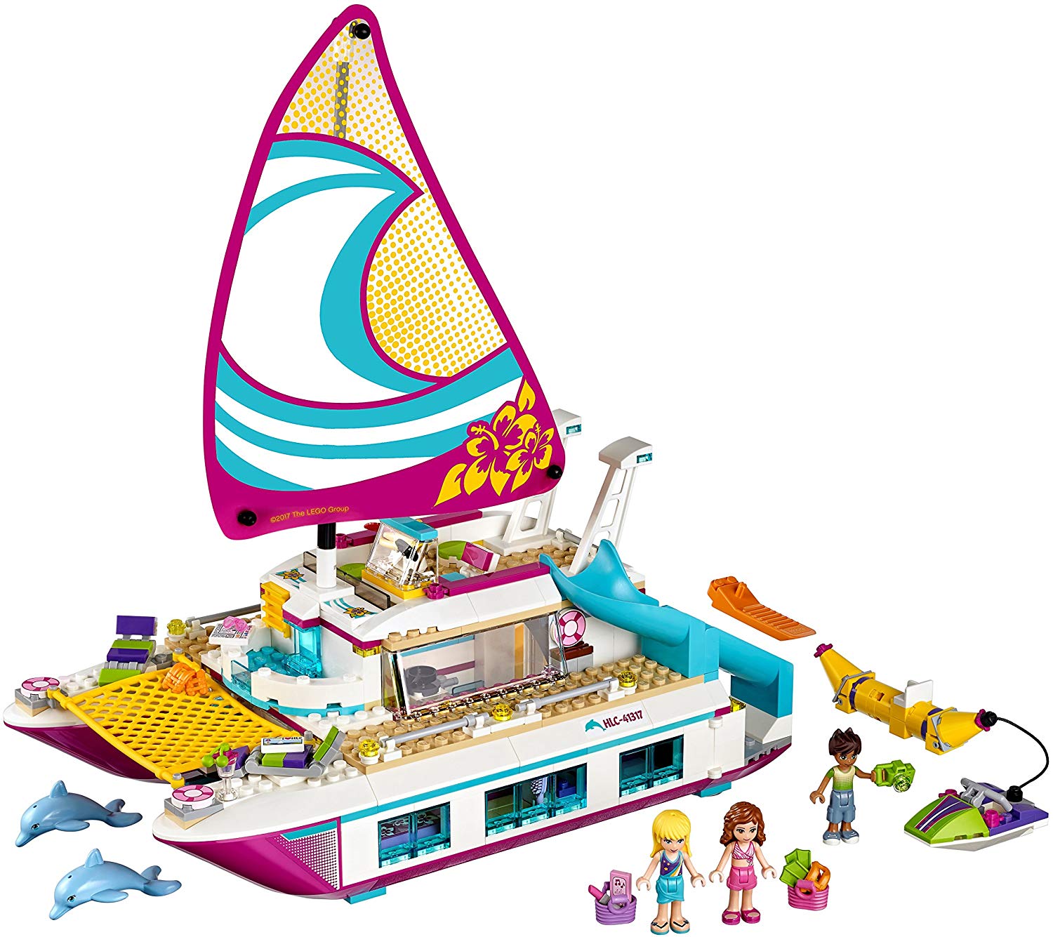 LEGO UK 41317 Sunshine Catamaran Construction Toy, Multicolor - Image 2