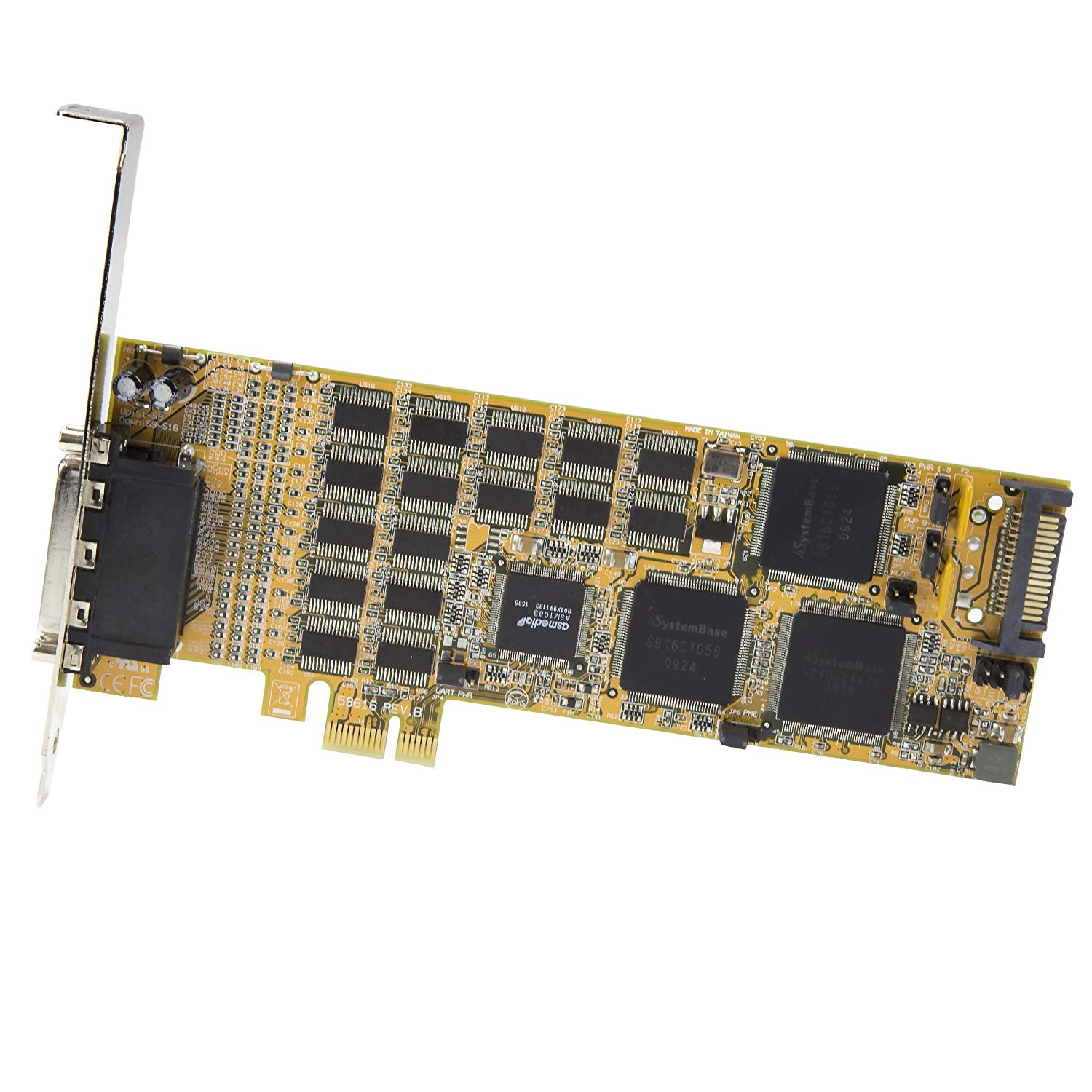 StarTech.com PCI Express Serial Card, 16 DB9 RS232 Ports, Low + Full Profile, Multiport Serial Adapter - Image 3