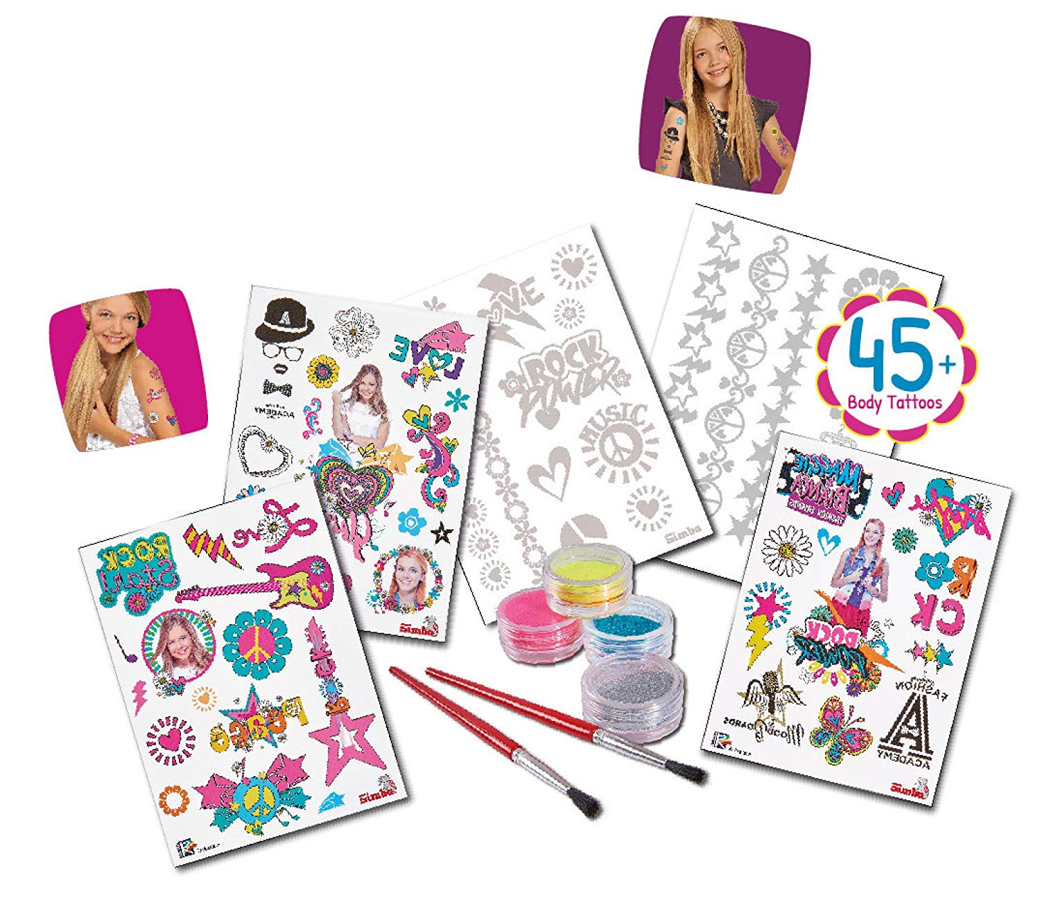 Simba Maggie & Bianca 109270022 Glitter Tattoos, transparent - Image 3
