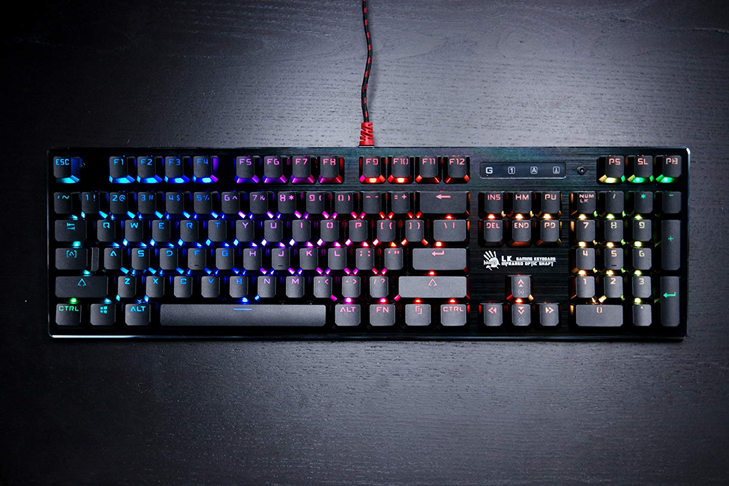 BLOODY B820R, Black Gunmetal, LK Blue Switch - Image 2