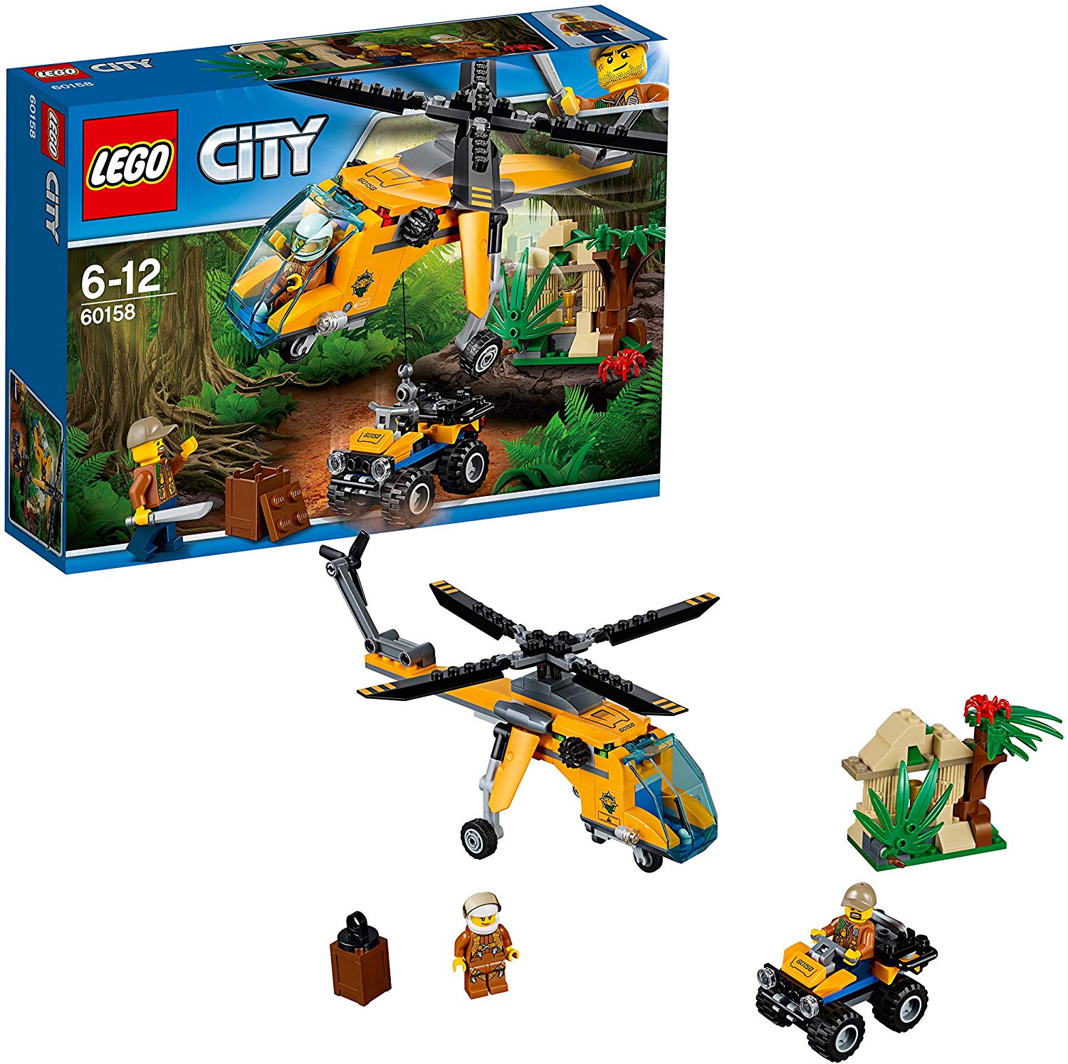 LEGO UK 60158 "Jungle Cargo Helicopter Construction Toy, Multicoloured
