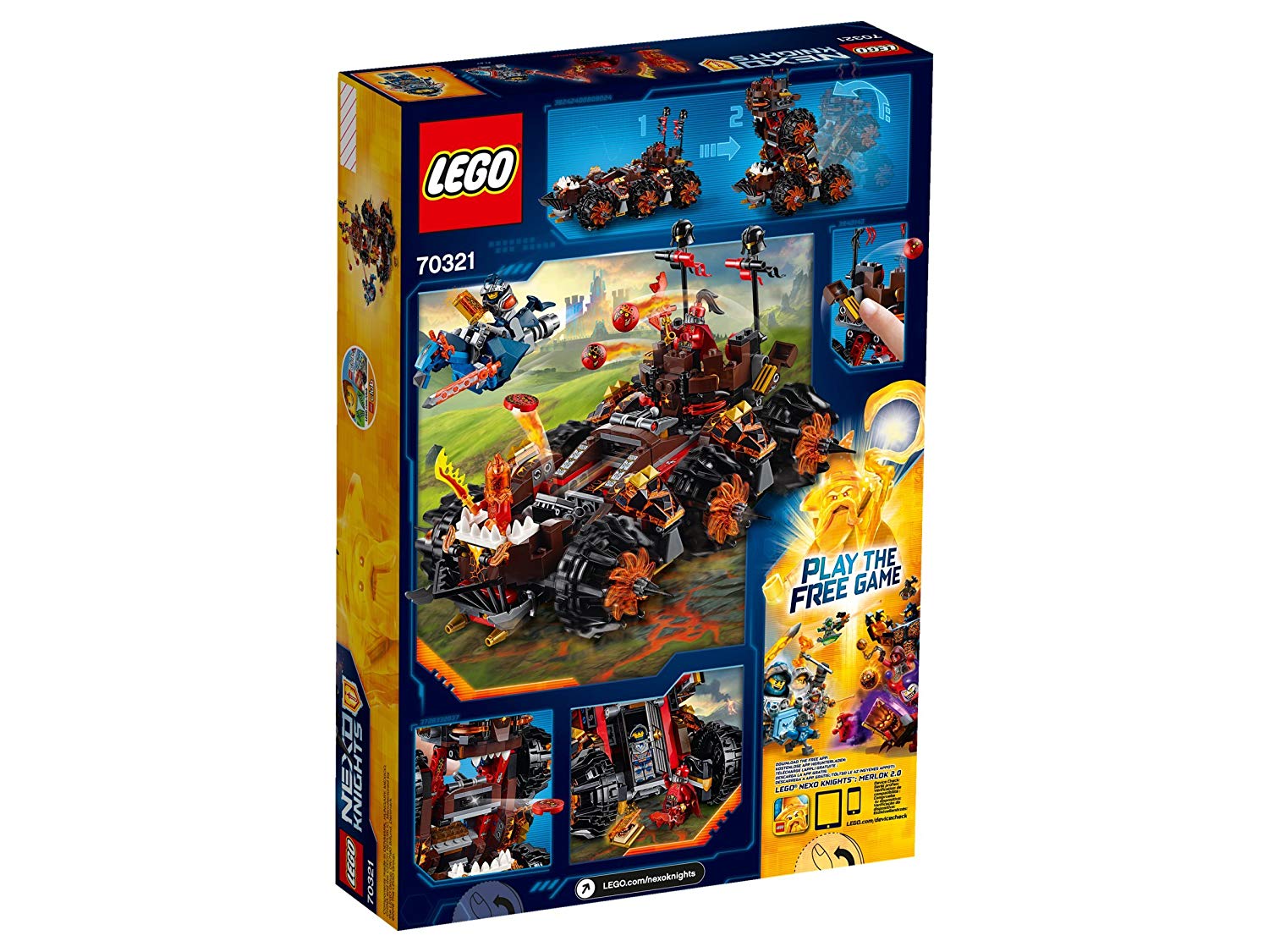 LEGO 70321 "Nexo Knights General Magmar Siege Machine of Doom Construction Set (Multi-Colour), Mixed - Image 2