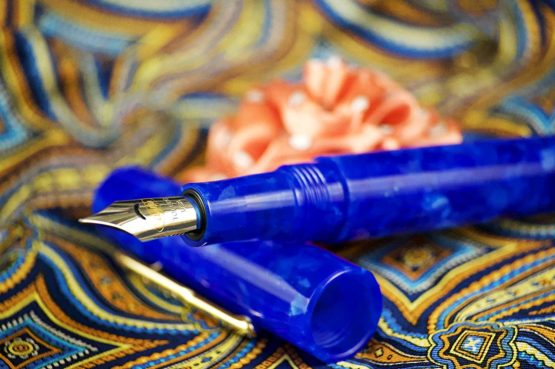 Conklin All American Fountain Pen with Fine Nib - Lapis Blue - Image 2