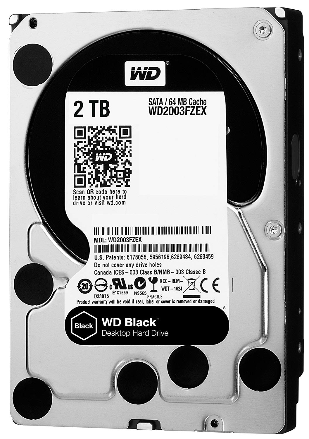 WD_BLACK 2TB Performance 3.5" Internal Hard Drive - 7200 RPM Class, SATA 6 Gb/s, 64MB Cache - Image 3