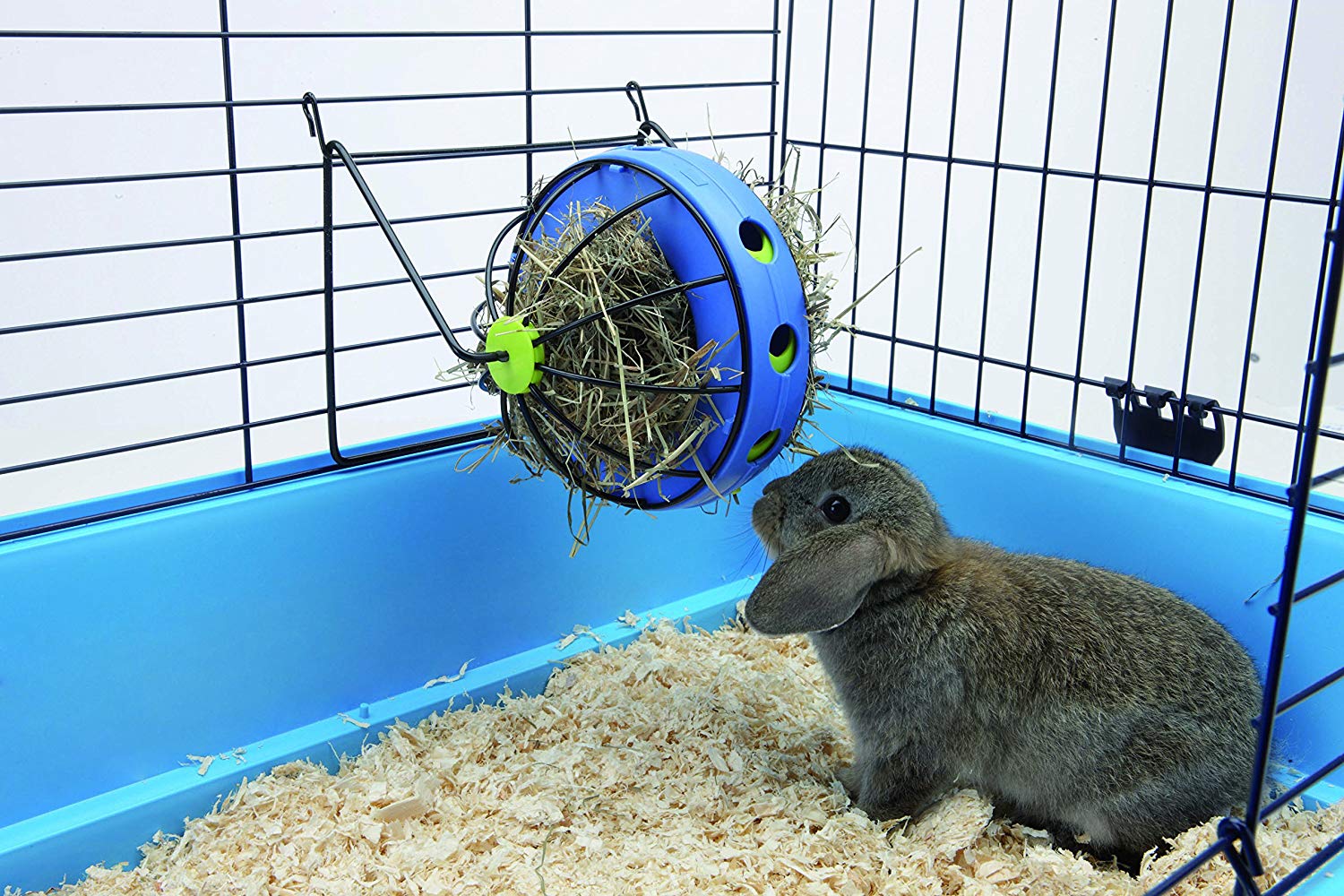 Savic Bunny Toy Feeding Ball 20X20X20Cm(Incl Stand), Blue-black - Image 2