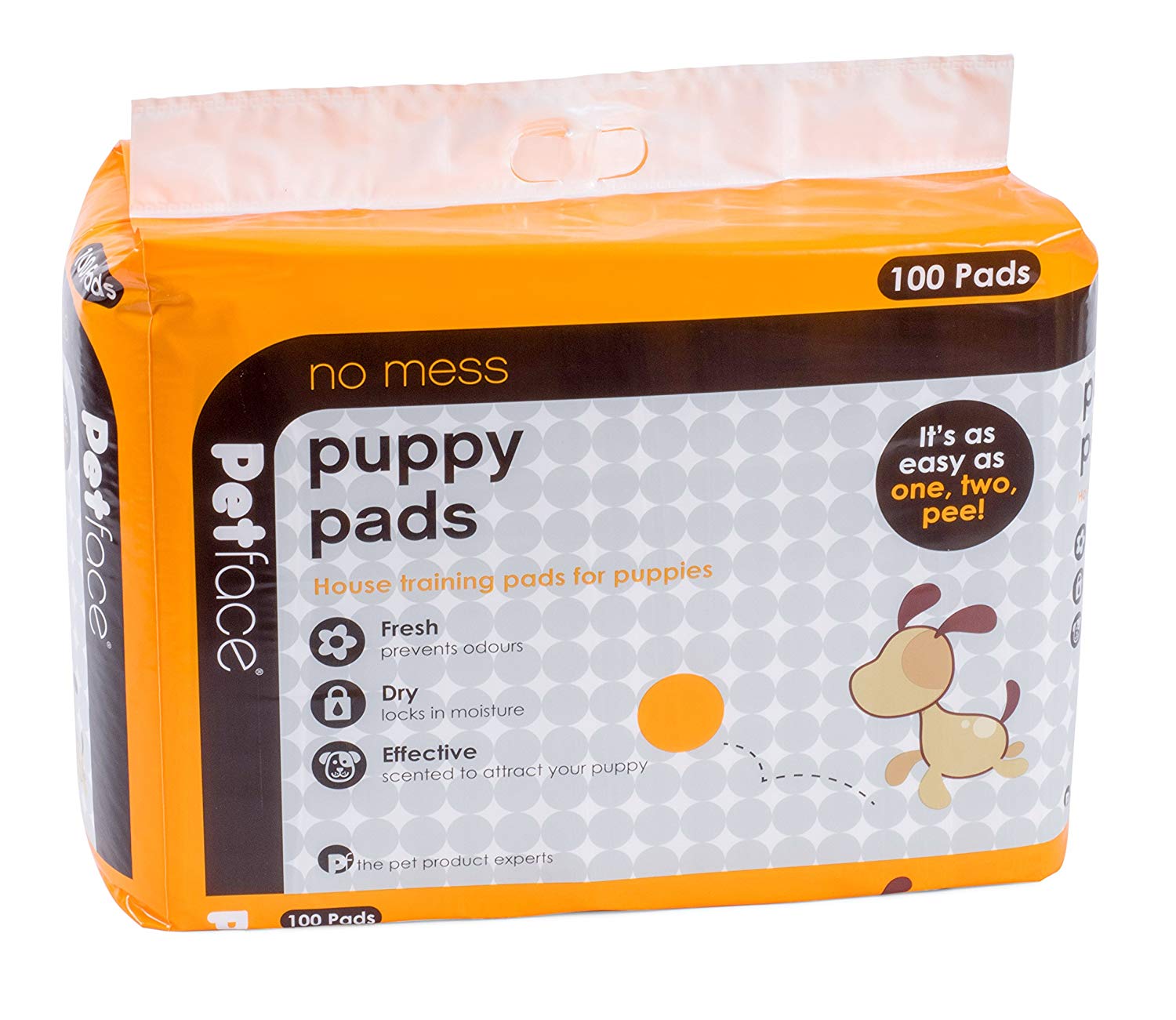 Petface No Mess Puppy Training Pad, 100-Piece, Multi-colord, Pack of 100