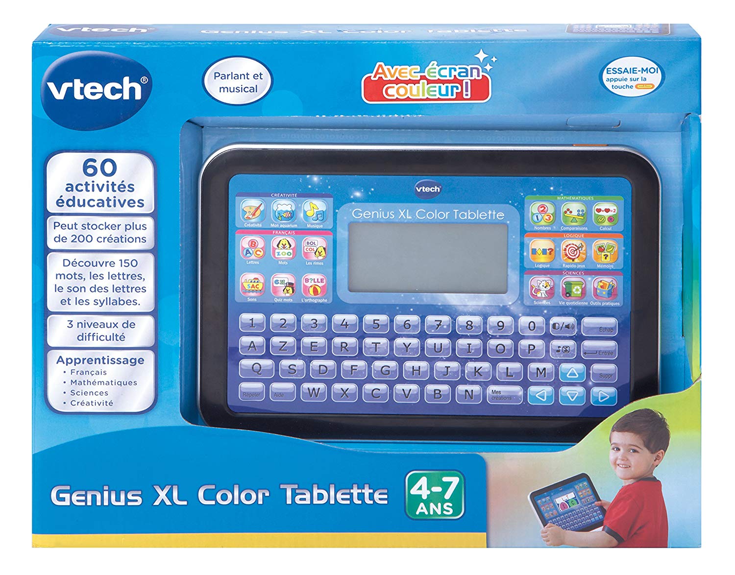 VTech - 155205 - Children's Computer - Tablet - Genius XL (French version), Black/White, Medium - Image 2