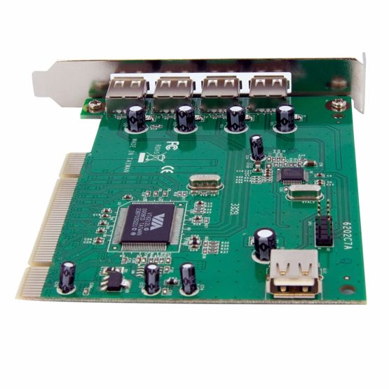 StarTech 7 Port PCI USB Card Adapter - PCI to USB 2.0 Controller Adapter Card - Full Profile Expansion Card (PCIUSB7) - Image 3