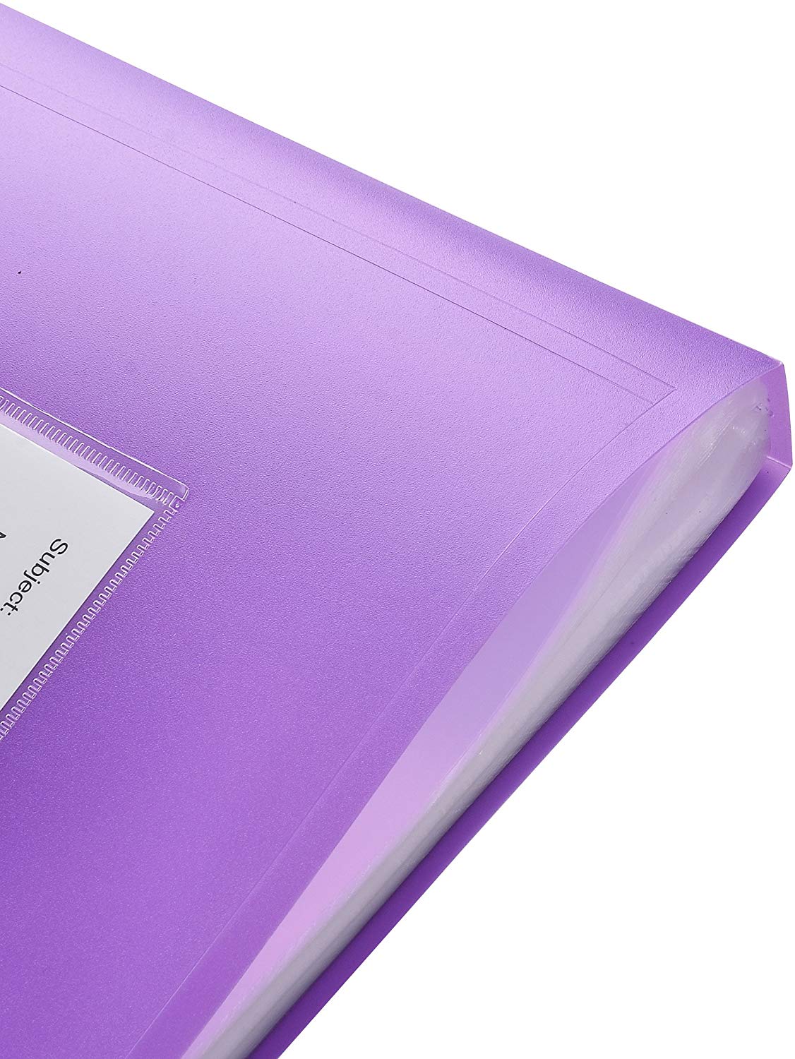 Arpan A4 Display Book Folder Flexible Cover Portfolio - 104 Pockets 208/Sides - Purple, 30 x 2 x 23 cm - Image 3
