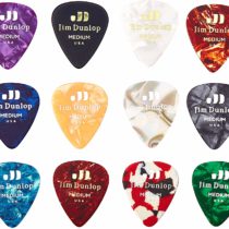 Dunlop PVP106 GENUINE CELLULOID - Variety Pack (12 Picks assorted) Medium