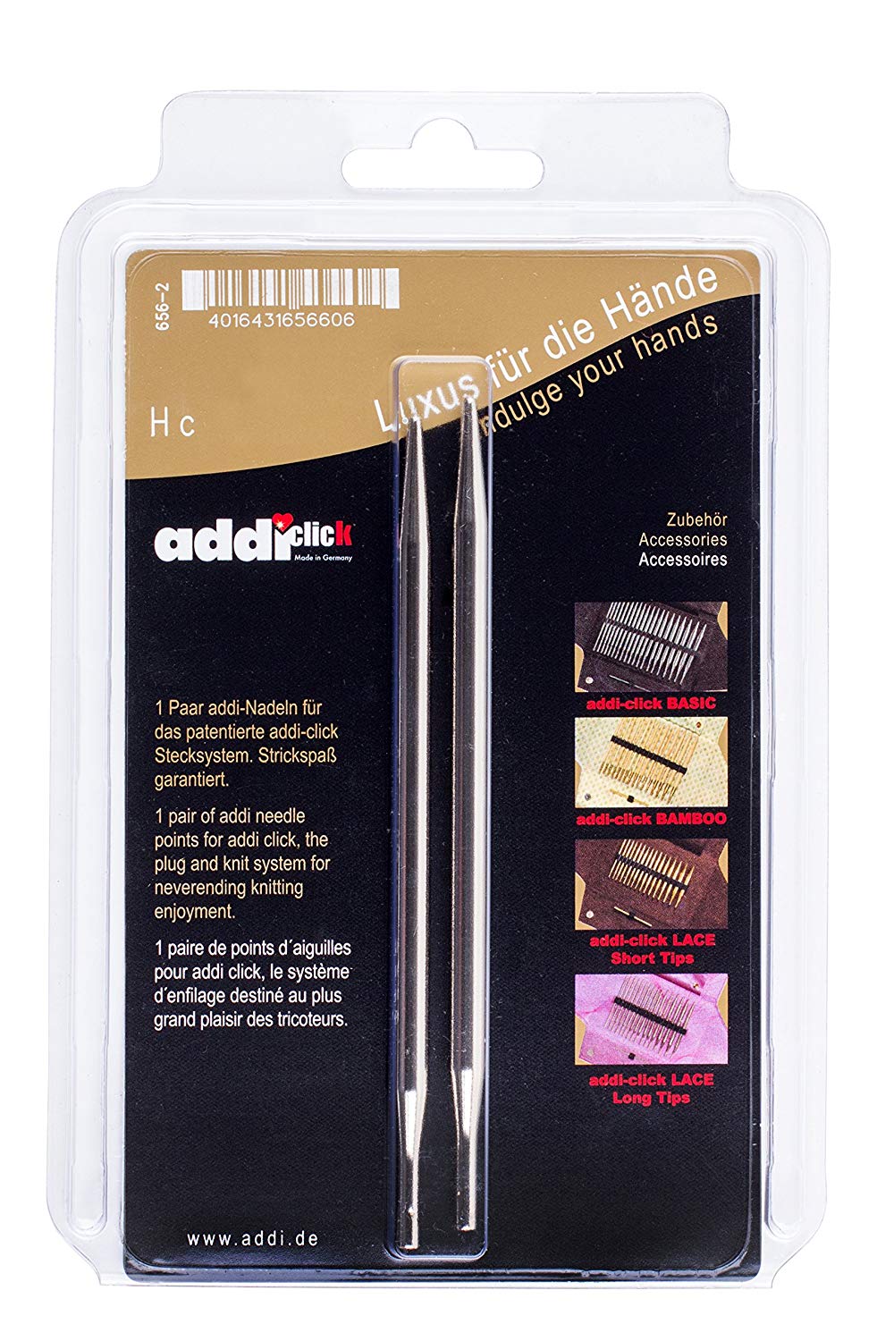 Addi Click Basic Interchangeable Needle Tips 8.00mm - 1pc, Zilver