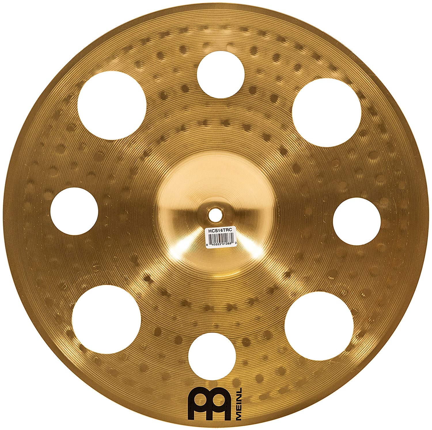 Meinl Cymbals HCS Trash Crash Cymbal 16 inch (Video) with holes for Drum Set (40,64cm) Traditional Finish Brass - Image 2