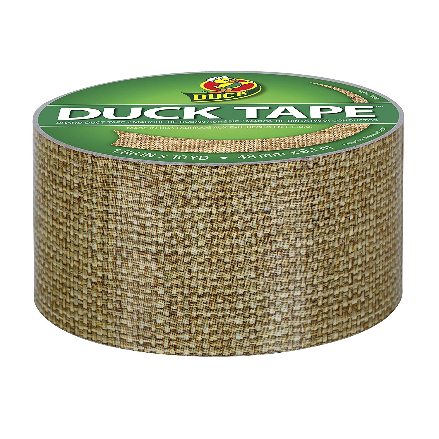 Duck ShurTech Patterned Tape 1.88-inch x 10yd-Burlap, Other, Multicoloured, 11.39 x 11.65 x 7.08 cm - Image 2