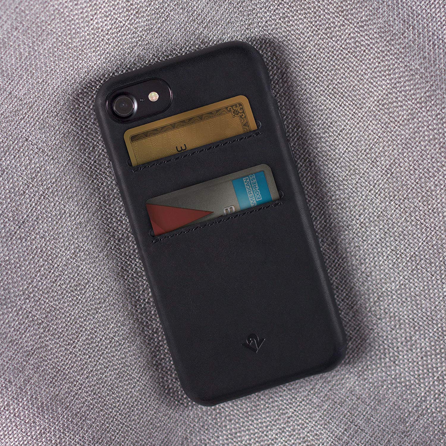 Twelve South Relaxed Leather Case for iPhone 8/ 7/ 6, Black, iPhone 7/8 - Image 3