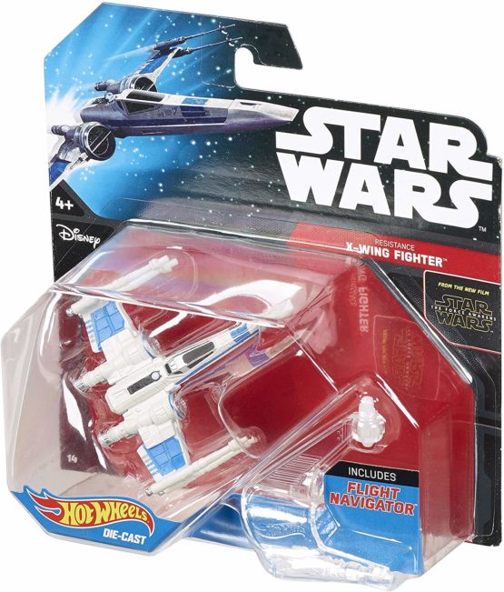 Hot Wheels, Star Wars: The Force Awakens, Resistance X-Wing Fighter (Closed Wings, Blue) Die-Cast Vehicle by Hot Wheels - Image 3