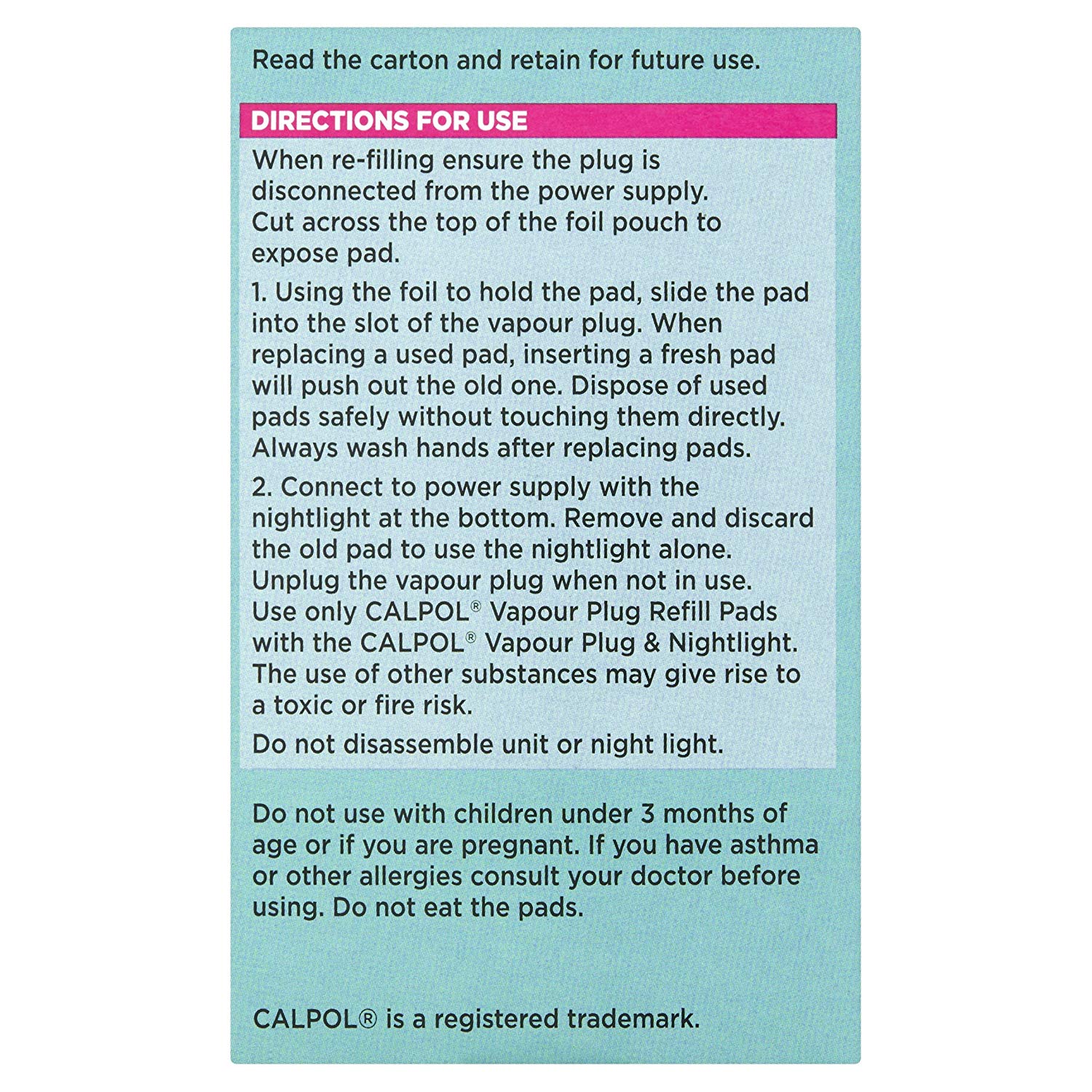 Calpol Vapour Plug Refills 5 Count (Pack of 1), Lavender & Chamomile, Helps with Clear and Easy Breathing - Image 2