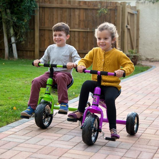 Xootz Tricycle for Kids, Trike Easy Clip and Portable - Green - Image 4