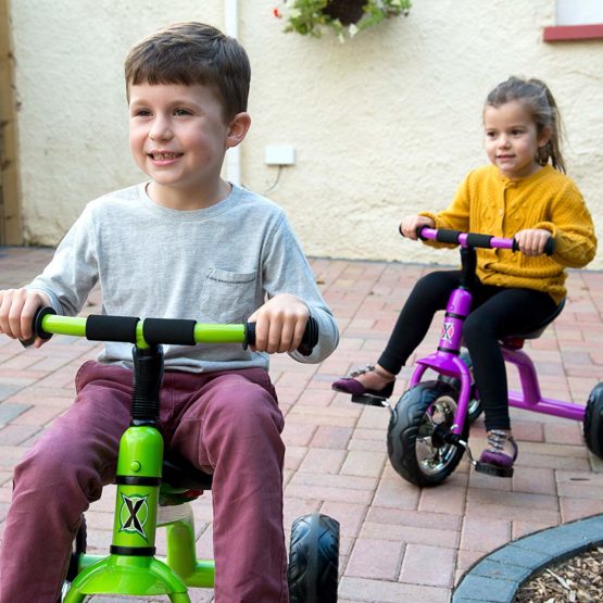 Xootz Tricycle for Kids, Trike Easy Clip and Portable - Green - Image 3