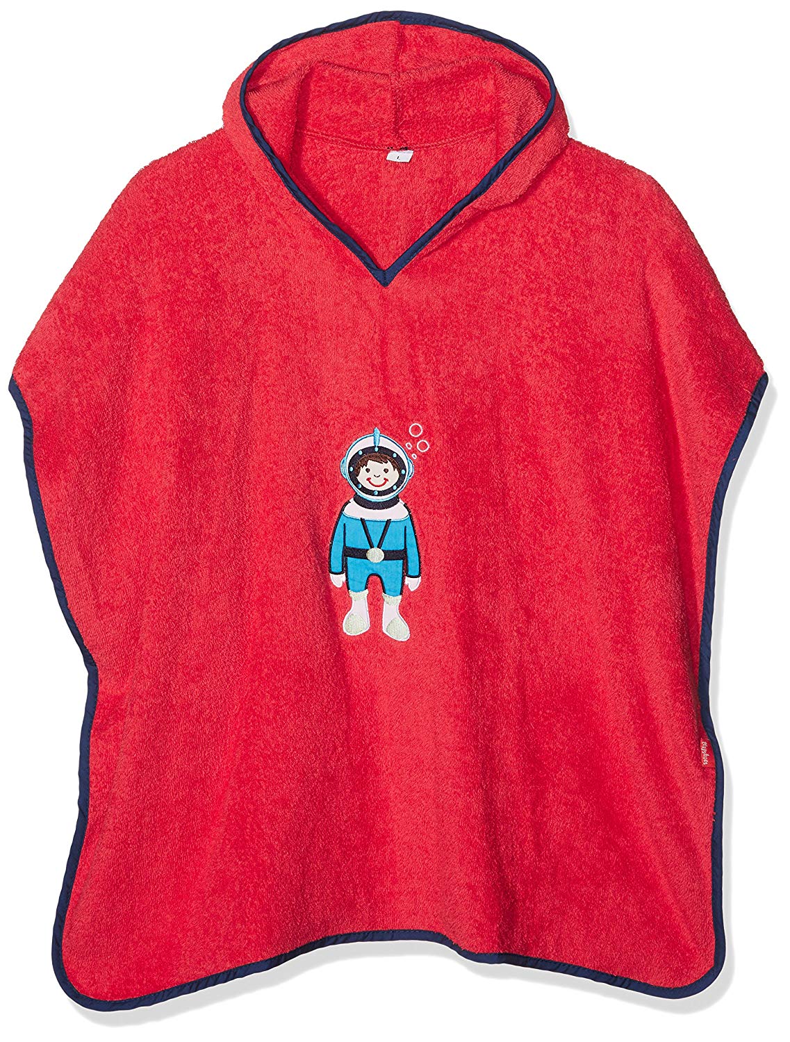 Peignoir Poncho Enfant Playshoes - Polaire Douce - Capuche Et Poches - Taille S Et L