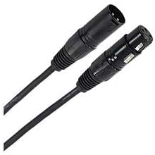 Plugger DMX Cable XLR female 3b/male 3b 3m Black, 3 metros