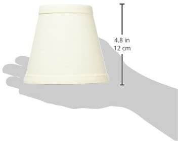 Royal Designs CS-987-5LNEG-6 (6 Pack) Hardback Empire Chandelier Lampshade, 3" x 5" x 4.5", Linen Eggshell - Image 4