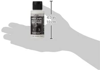 Vallejo 60 ml "AV Mecha Color" Acrylic Airbrush Colour - White Primer, 60 ml (Pack of 1) - Image 4