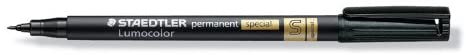 Staedtler Lumocolor Permanent Marker Pack of 10 Black, 1 count (Pack of 10)