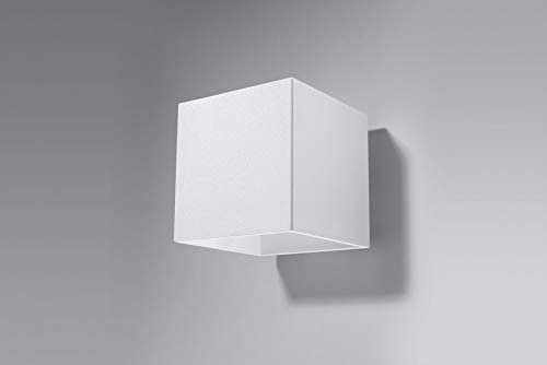 Wall lamp LED Quad SL.0059 SOLLUX Modern Lighting Sconce White G9 1-Light Aluminium Square for The Kitchen and The Bedroom - Image 2