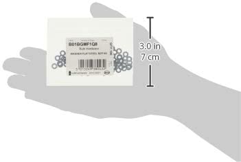 Merriway BH03681 (100 Pcs) M3 (1/8 Inch) Bright Zinc Plated Steel Flat Washer - Pack of 100 Pieces - Image 2