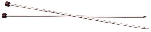KnitPro Nova Cubics Single Pointed Needles 10" (25cm), Silver, 2.50mm