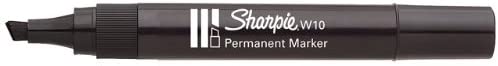 Sharpie W10 Permanent Markers, Black, 1 count (Pack of 5) - Image 3