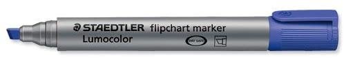 Staedtler Lumocolor 356 B-3 Flipchart Marker Chisel Tip 2 or 5 mm Pack of 10 Blue