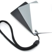 Kaavie GC-2 Pocket Size 3-in-1 White Balance and Grey Cards (Pack of 3), grey+white+black