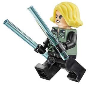 LEGO Superheroes Black Widow Minifigure - sh494 (Bagged)