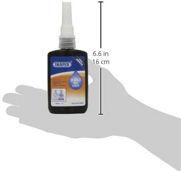 Draper 24660 D243 Nut Lock Components Adhesive, 50ml, Blue - Image 3