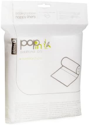 Close Parent - Eco-Friendly Biodegradable Nappy Liners - Birth to Potty in White - Plant-Based Materials - 2 Rolls Pack