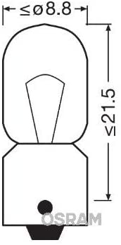 Osram 3930 Original Lamps with Metal Bases, 24 V, 4 W, Set of 10, Folding Box - Image 2