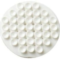 Merriway BH02597 Rubber Suction Soap Holder - White, Pack of 2