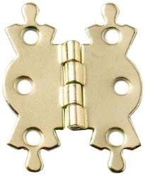 Merriway® BH01756 (4 Pcs) EB Butterfly Decorative Box Hinges, Brass Plated, 50mm (2 inch) - Pack of 4 Pieces
