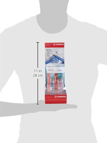 Erasable Rollerball - STABILO Gel Exxx Display of 20 Packs of Refills in 6 Assorted Colours - Image 4